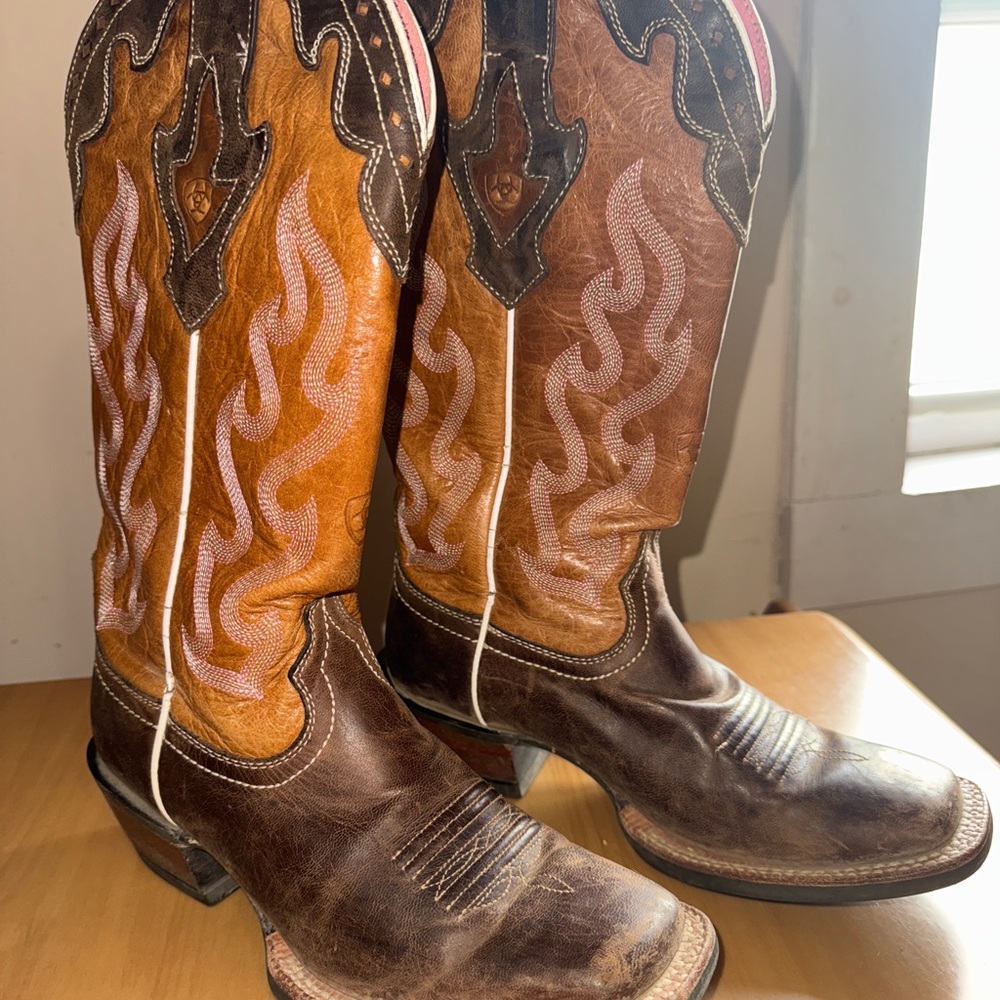 women's ariat crossfire caliente square toe western boots